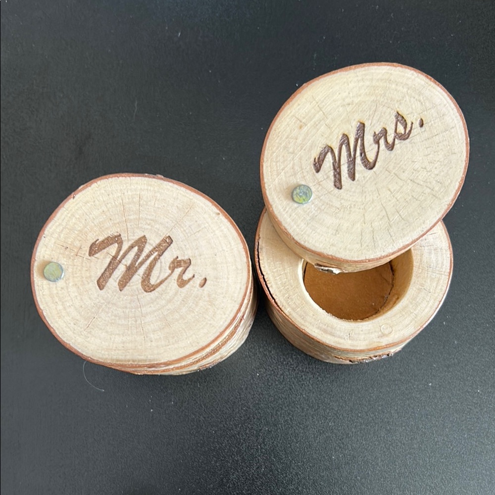 Mr and Mrs Wedding Ring boxes
